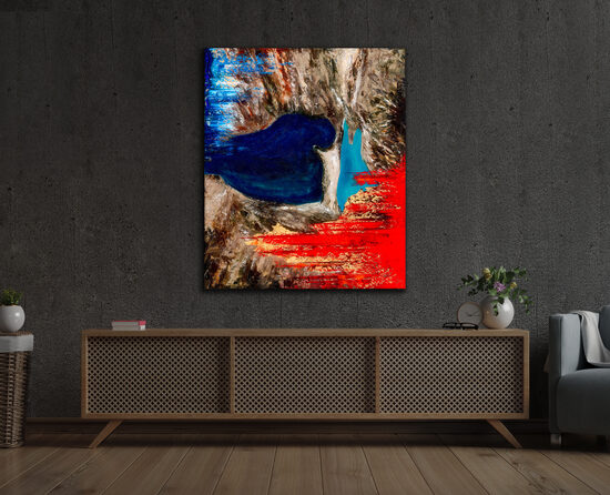 Papírnyomat - 108x90 cm - A hegyek titka